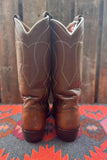Women’s Size 6.5 Vintage 70s Nocona Brown Leather Boots w/ lizard toe