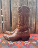 Women’s Size 6.5 Vintage 70s Nocona Brown Leather Boots w/ lizard toe
