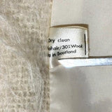 Vintage 50s Cameron Cream Mohair / Wool Zip Up Sweater Jacket - Small