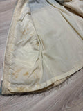 Vintage 50s Cameron Cream Mohair / Wool Zip Up Sweater Jacket - Small