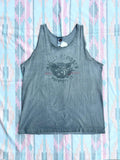 Y2K Gray Harley Davidson Distressed lorado Hog Biker Tank Top T-Shirt - Medium