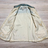 Vintage 50s Cameron Cream Mohair / Wool Zip Up Sweater Jacket - Small