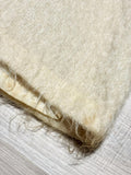 Vintage 50s Cameron Cream Mohair / Wool Zip Up Sweater Jacket - Small