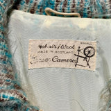 Vintage 50s Cameron Cream Mohair / Wool Zip Up Sweater Jacket - Small