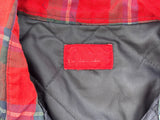 Vintage 80s/90s Red Colman Plaid Flannel Quilt-Lined Jacket / Shacket - XL/XXL