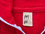 Vintage 70s Red Zip Up Track Jacket – Eckroat Seed Co. Chainstitch Embroidery - Small