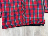 Vintage 80s/90s Red Colman Plaid Flannel Quilt-Lined Jacket / Shacket - XL/XXL