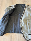 Vintage 80s/90s Gray Velour Dormeui England Western / Roseo Vest  w/ Concho & Fringe