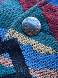 Vintage 90s True Grit Rodeo Southwestern Tapestry Aztec Vest - Medium