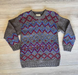 Vintage 80s Passports Western Handmade Wool Sweater - Small