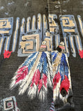 Vintage 90s Western Plains Trading Co. Button-Up Shirt with Native American / Tribal Print - Medium