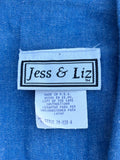 Vintage 90s Denim Duster Coat – Embroidered Cactus Western Jacket
