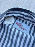 Vintage 70s Kenny Rogers Karman Western Pearl Snap Shirt – Striped Black Yoke - Large