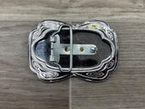 Vintage 2-Tone Horse / Horseshoe Belt Buckle