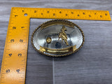 Vintage Rodeo / Barrel Racing Belt Buckle - Made in USA