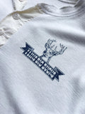 Vintage 90s White Thermal “I like big bucks” Henley/ Buffalo Shirts - Small