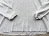 Vintage 90s White Thermal “I like big bucks” Henley/ Buffalo Shirts - Small