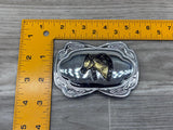 Vintage 2-Tone Horse / Horseshoe Belt Buckle
