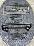 Vintage 80s Pony Express - Taming of the West Collectors Brass Belt Buckle - Made in USA