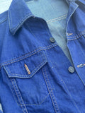 Vintage 70s Virginia Special Selvage Denim / Jean Trucker Jacket - XS
