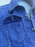 Vintage 70s Virginia Special Selvage Denim / Jean Trucker Jacket - XS