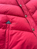 90's Vintage Canvasback Down Feather Puffer Vest w/Smiley Pockets - L/XL