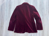 70's/80's Investments 100% Cotton Burgundy Women's Blazer - S/M