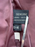 70's Women's Fox Moor Leather Burgundy Blazer - XS/S