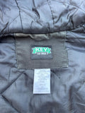 Vintage 90s/Y2K Key Imperial Faded Black Thrashed & Distressed Hooded Work Jacket (Men's L/XL)