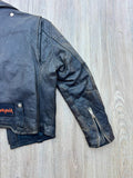 1970's Vintage AMF Harley Davidson Black Leather Women's Riding Jacket - XS/S