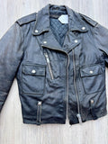1970's Vintage AMF Harley Davidson Black Leather Women's Riding Jacket - XS/S