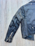1970's Vintage AMF Harley Davidson Black Leather Women's Riding Jacket - XS/S