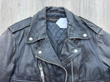 1970's Vintage AMF Harley Davidson Black Leather Women's Riding Jacket - XS/S