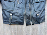 1970's Vintage AMF Harley Davidson Black Leather Women's Riding Jacket - XS/S