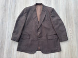 Vintage 70s H-Bar-C Brown Western Suit Jacket / Blazer - L/XL