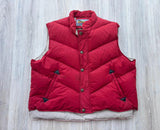 90's Vintage Canvasback Down Feather Puffer Vest w/Smiley Pockets - L/XL