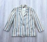 Vintage 60s Gregge Sport Striped Mohair Blazer - Medium