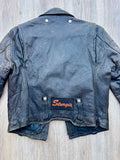 1970's Vintage AMF Harley Davidson Black Leather Women's Riding Jacket - XS/S