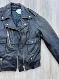 1970's Vintage AMF Harley Davidson Black Leather Women's Riding Jacket - XS/S