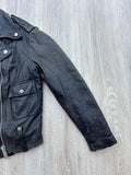 1970's Vintage AMF Harley Davidson Black Leather Women's Riding Jacket - XS/S