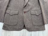 Vintage 70's Men's Wrangler Wrancher Wool Western Blazer - 44 Chest - Medium