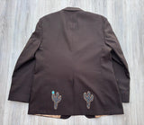 90's Hand Applique Southwestern Women's Blazer - L/XL