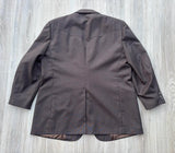 Vintage 70s H-Bar-C Brown Western Suit Jacket / Blazer - L/XL