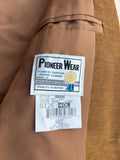Vintage 70s Pioneer Wear Brown Western Blazer – Leather Yoke (42 Chest) - Made in USA