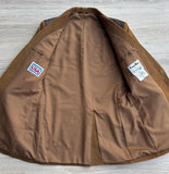 Vintage 70s Pioneer Wear Brown Western Blazer – Leather Yoke (42 Chest) - Made in USA