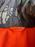 Vintage 90s TreBark Camo/Hunter's Orange Puffer Vest - Medium