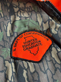 Vintage 90s TreBark Camo/Hunter's Orange Puffer Vest - Medium