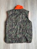 Vintage 90s TreBark Camo/Hunter's Orange Puffer Vest - Medium