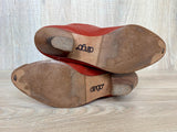 Women's Size 6.5 Vintage ACME Dingo Red Leather Cowboy Boots - Made in USA