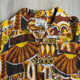 Vintage 60s Kamawhahee Hawaiian Button Up Shirt - 100% Silkana